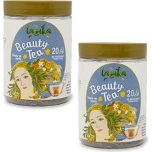 Lazika (2'li Set) Güzellik Çayı (Beauty Tea) - Yeşil Çay, Rooibos, Avokado Yaprağı, 2*20'li Non-Gmo Poşet