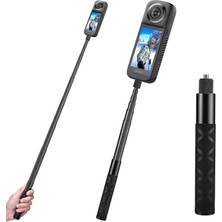 AZT 1.5mt 150CM Görünmez Hayalet Çubuk Invisible Stick INSTA360 X2 X3 X4 X4 Air X5 X6 DJI Osmo 360 Vb ile Uyumlu