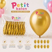 Gemar 10'lu Metalik Gold Balon