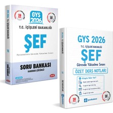Data Yayınları 17 Ağustos 2026- 2027 Gys Içişleri Bakanlığı Şef Görevde Yükselme Sınavı Özet Ders Notları ve Soru Bankası Seti