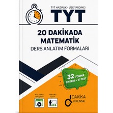 Dakika Yayınları Tyt 20 Dakikada Matematik Ders Anlatım Formaları – 32 Forma 97 Ders 97 Test – Tyt Matematik Konu Anlatımı ve Soru Bankası