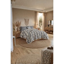 Dokuvia Nuvia 5 Kat Dolgulu Müslin Çift Kişilik Yatak Örtüsü %100 Pamuk Jakar Dokulu 220X240 cm