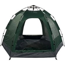 St. Morritz 6 Kişilik Altıgen Tam Otomatik Pencereli Aile Kamp Çadırı 270X270X160