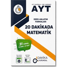 Dakika Yayınları Kurumsal Ayt 20 Dakikada Matematik Ders Anlatım Formaları – 31 Forma 91 Ders 91 Test Video Çözümlü Ayt Matematik