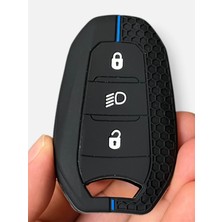 Şenyıldız Aksesuar Peugeot 208 308 508 2008 3008 5008 Rifter Silikon Anahtar Koruma Kılıfı Far Tuşlu 2.resime Bakınız