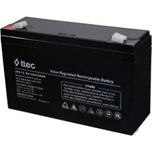Ttec 6 Volt 12A Akü -6V 12 Ah Bakımsız Kuru Akü 2025 Üretim