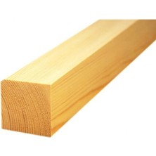St. Morritz (5x5 cm x 100 cm 1 Adet) Çam Ahşap Çıta Taslak Tahta Blok ve Kereste