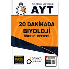Dakika Yayınları Kurumsal Ayt 20 Dakikada Biyoloji Öğrenci Defteri – Video Çözümlü Ayt Biyoloji Konu Anlatımı Yks Hazırlık