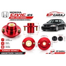 EP Garaj Otomotiv Honda Civic Ies 1996-2001 Sedan Hatchback Kırmızı Sağ Arka Amortisör Takozu