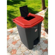 St. Morritz Endüstriyel, Çift Kapaklı, Tekerlekli, Içi Kovalı,50 Litre Çöp Kovası Çöp Konteyneri