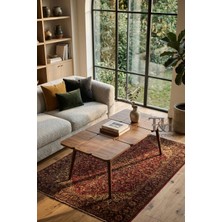 T&H Petek Orta Sehpa Ceviz, %100 Mdf Orta Sehpa, Ceviz Orta Sehpa