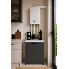 T Designo Bien Kombi Alt Dolabı – Kahve Köşesi - Çok Amaçlı Dolap - Erzak - Mutfak - Kiler Dolabı - 50 cm