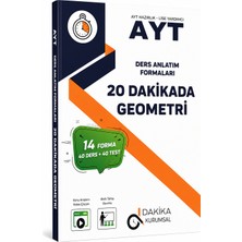 Dakika Yayınları Ayt 20 Dakikada Geometri Ders Anlatım Formaları – 40 Ders 40 Test Video Çözümlü Yks Geometri