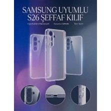 digimanya Samsung S26 Uyumlu 2mm Şeffaf ve Esnek Kılıf