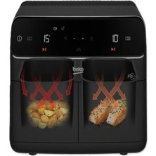 St. Morritz Fr 8284 2IN1FITFRY Az Yağlı Airfryer - Çift Hazneli