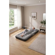 St. Morritz Single Tek Kişilik Şişme Yatak + Elektrikli Pompa 185X76X22CM 671GY BW141