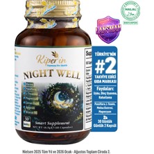 Kiperin Night Well | Derin Uyku ve Rahatlama | Apigenin, Magnezyum, Melisa, Glisin, Passiflora | 60 Kapsül