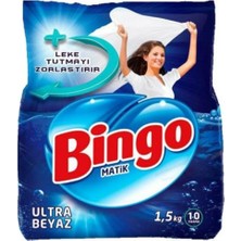Bingo Bıngo Matık Camaısr Deterjanı 1,5 kg Ultra Beyaz 2 Adet