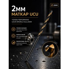Deco Matkap Ucu Siyah Altın Matkap Ucu - Q2 (10 Adet)