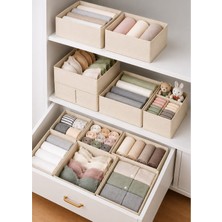 6'lı Çekmece Dolap Içi Düzenleyici Organizer Set Kutu