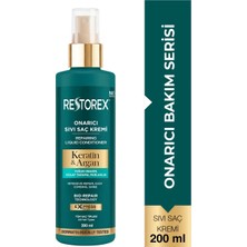 Restorex Keratin & Argan Onarıcı Sıvı Saç Bakım Kremi 200 Ml