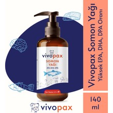 Vivopax Omega 3 ve 6 içerikli Somon Yağı 140 ml- Kedi ve köpekler için