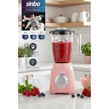 St. Morritz SHB-7517 Turbo Blender Pembe– 350W, 1.5l Hazne, Smoothie & Pulse Fonksiyonlu