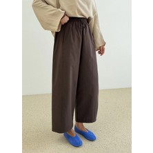 Moda Aksa Chino Dikişli Palon Pantolon Kahve