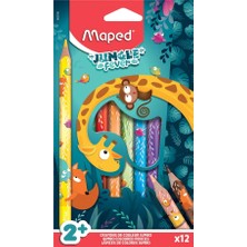 Maped Color'peps Jumbo Jungle Fever Kuru Boya 12 Renk 863700