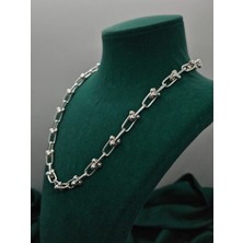 Coxy 925 Ayar Gümüş Tif Blan Kadın ve Erkek Kolye