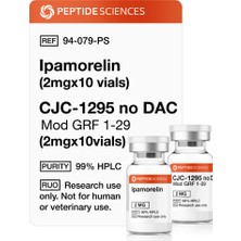 Peptide Sciences Ipamorelin (2mg x 10), CJC-1295 No Dac (2mg x 10)