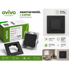 Ovivo Grano Siyah Tekli Anahtar - Çerçeve Dahil