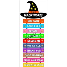 Eğlenceli Sınıf Ingilizce Magic Words Panosu