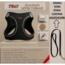 Trio Air-Mesh Küçük ve Orta Irk Kedi Köpek Göğüs Tasması Yumuşak, Nefes Alabilir, Extra Dayanıklı