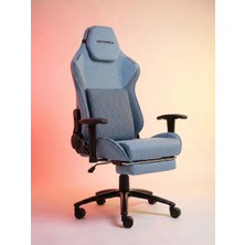 Rampage KL-R32 Ashina Üst Seviye Terletmez Kumaş Metal Ayak Mavi Gaming Oyuncu Koltuğu