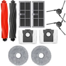 Voli Dreame X40 Pro Ultra RLX82CE (X40 Ultra Değil) Için Toz Torbalı Mop Bezli Yedek Parça Seti