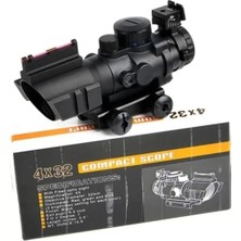 Asa Store Spıke 4X32 Kırmızı Işıklı Tüfek Dürbünü 4X32