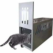 Volkan Ziraat Mühendislik Elektro Frog Professional Dkp Metal Kasalı Canlı Kedi Resküyü Kafesi - Sağlam Metal Kasalı Hijyenik Tasarım - Zararsız Kolay Kurulum Güvenli Tutucu - Professional Live Ca