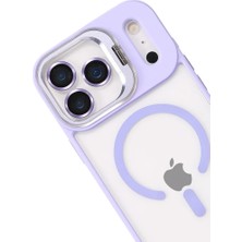 Asa Store Joko  iPhone 17 Pro Remim Lensli Magsafe Standlı Kapak - Lila