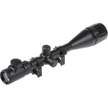 Asa Store Yüksek Kaliteli 6-24X50 Aoeg Tüfek Dürbünü Çift Işık Kırmızı Yeşil Kaynaklı Zoomlu (B)