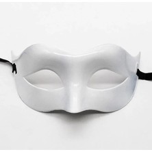 Asa Store Beyaz Renk Masquerade Kostüm Partisi Venedik Balo Maskesi