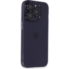 Asa Store iPhone 14 Pro Max Kılıf Luko Lens Silikon - Derin Mor
