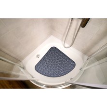 Nest Aura Nestaura Vantuzlu Banyo Duş Kaydırmaz Paspası Üçgen, Küvet Içi Banyo Zemini Kaydırmaz Masaj Halı (54X54CM)