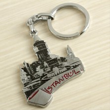Zero Land Csmo-Tex Istanbul Yazılı Metal Anahtarlık Gümüş Rengi