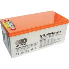 Akü Outdo OT200-12 A-Plus Ekranlı Ds-Igel Energy Storage Deep Cycle Vrla Gel/ds/cd-A 10HR 12V 215AH