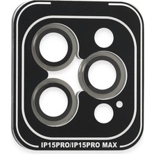 Asa Store Joko  iPhone 15 Pro Max Pvd Metal Kamera Lens - Gri