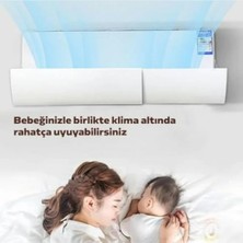 St. Morritz Ayarlanabilir Klima Hava Yönlendirici 180° Döner Deflektör Aparatı-Soğuk ve Sıcak Hava Dağıtıcı