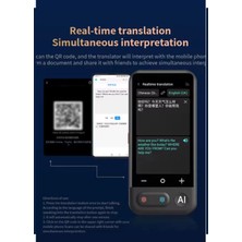 Asa Store Kameralı 140 Dilde Wifi Özellikli Translator Elektronik Çeviri Cihazı Türkçe Menü