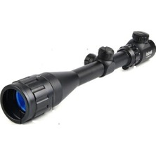 Asa Store 4-12X40 Aoeg Tüfek Dürbünü Mil Dot Kırmızı - Yeşil Lens Koruyucu