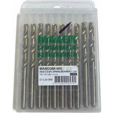 Maier 6 mm Hss Siyah Beyaz Matkap Ucu 10'lu